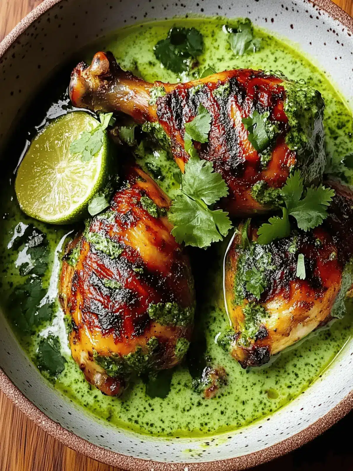 Peruvian Chicken with Creamy Green Sauce