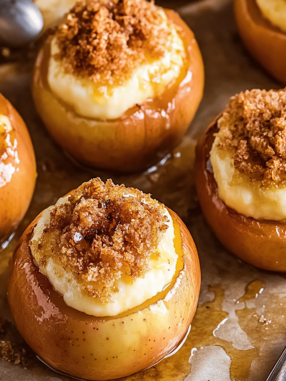 Cheesecake Stuffed Baked Apples: A Cozy Dessert Delight 4 Cheesecake Stuffed Baked Apples