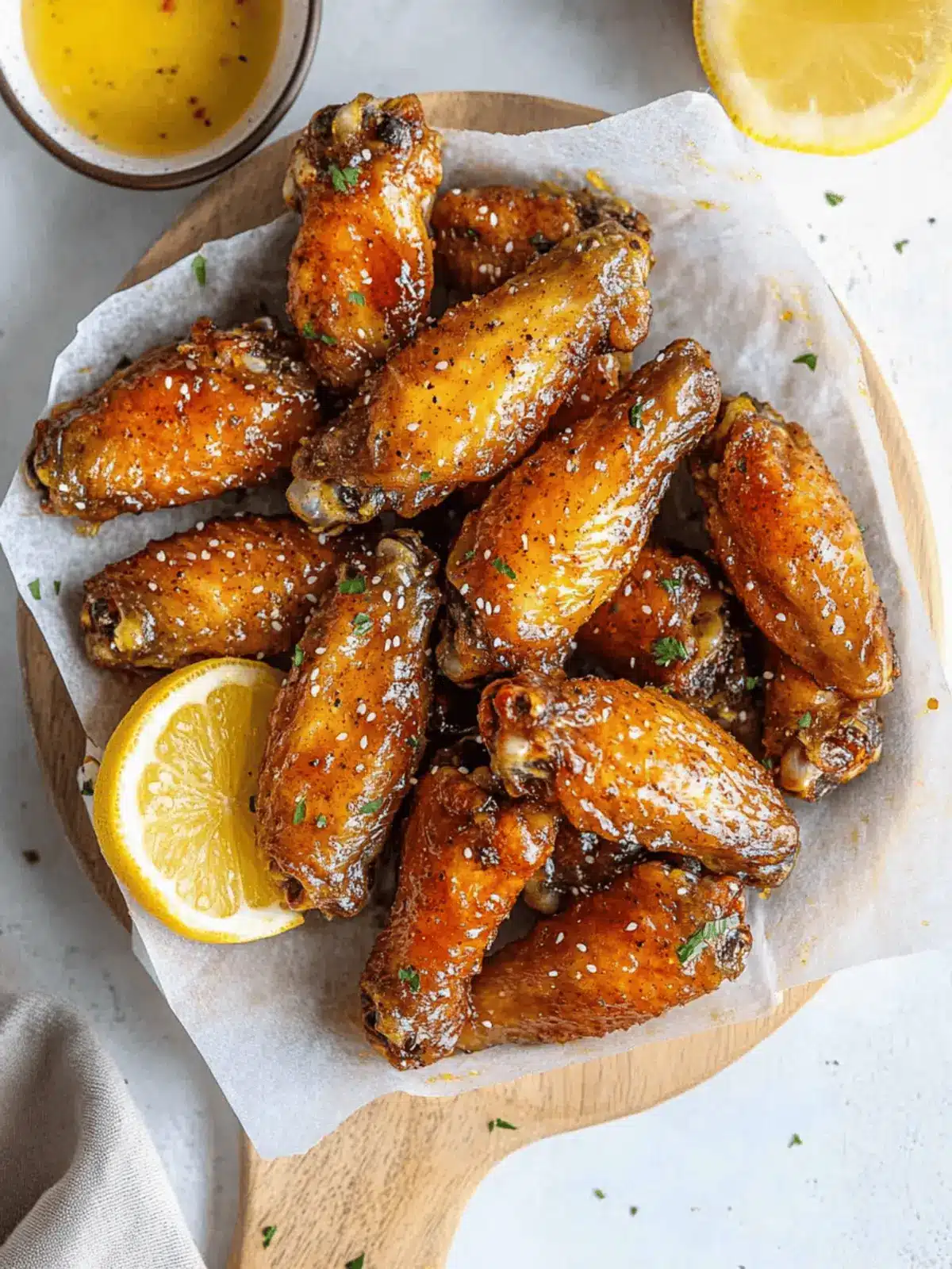 Honey Lemon Pepper Wings