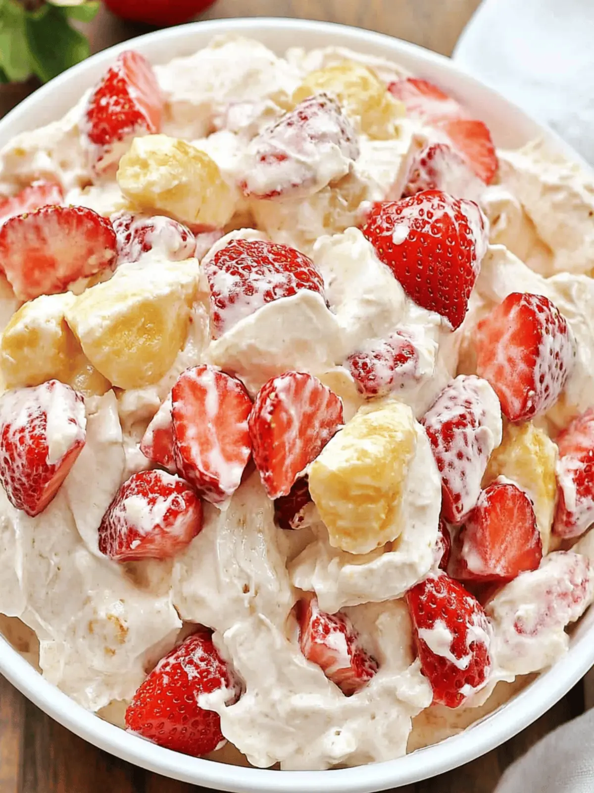 Strawberry Cheesecake Salad The Perfect Summer Treat 2 Strawberry Cheesecake Salad