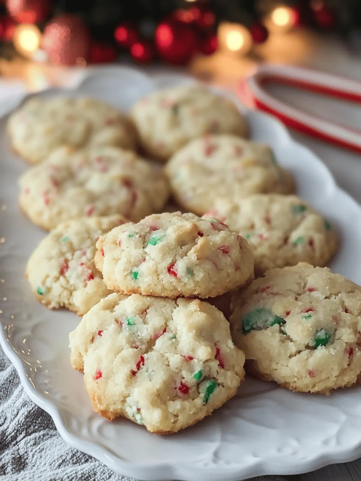 Melt-in-Your-Mouth Candy Cane Whipped Shortbread Cookies 4 Candy Cane Whipped Shortbread Cookies