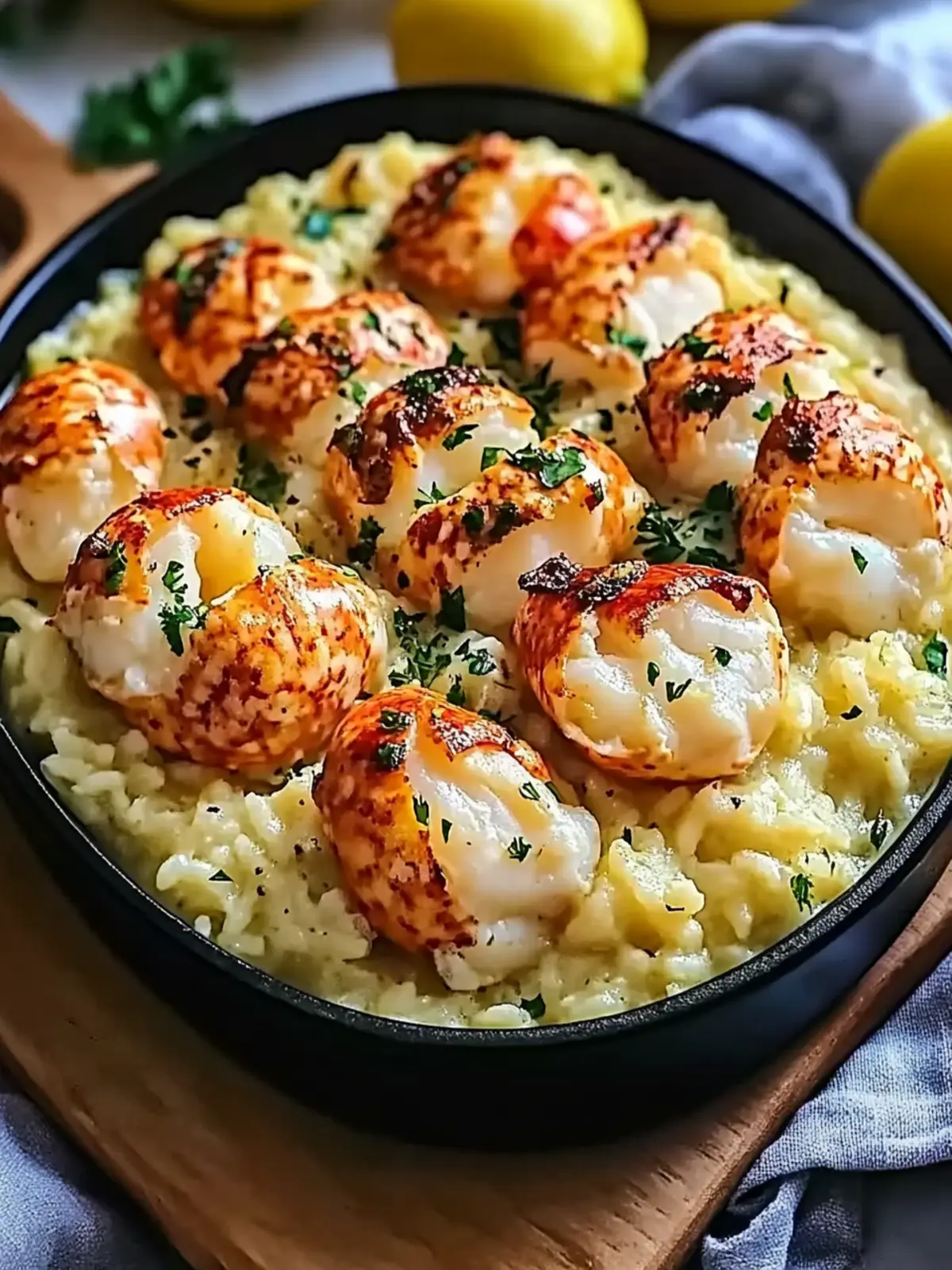 Lemon Butter Lobster Risotto