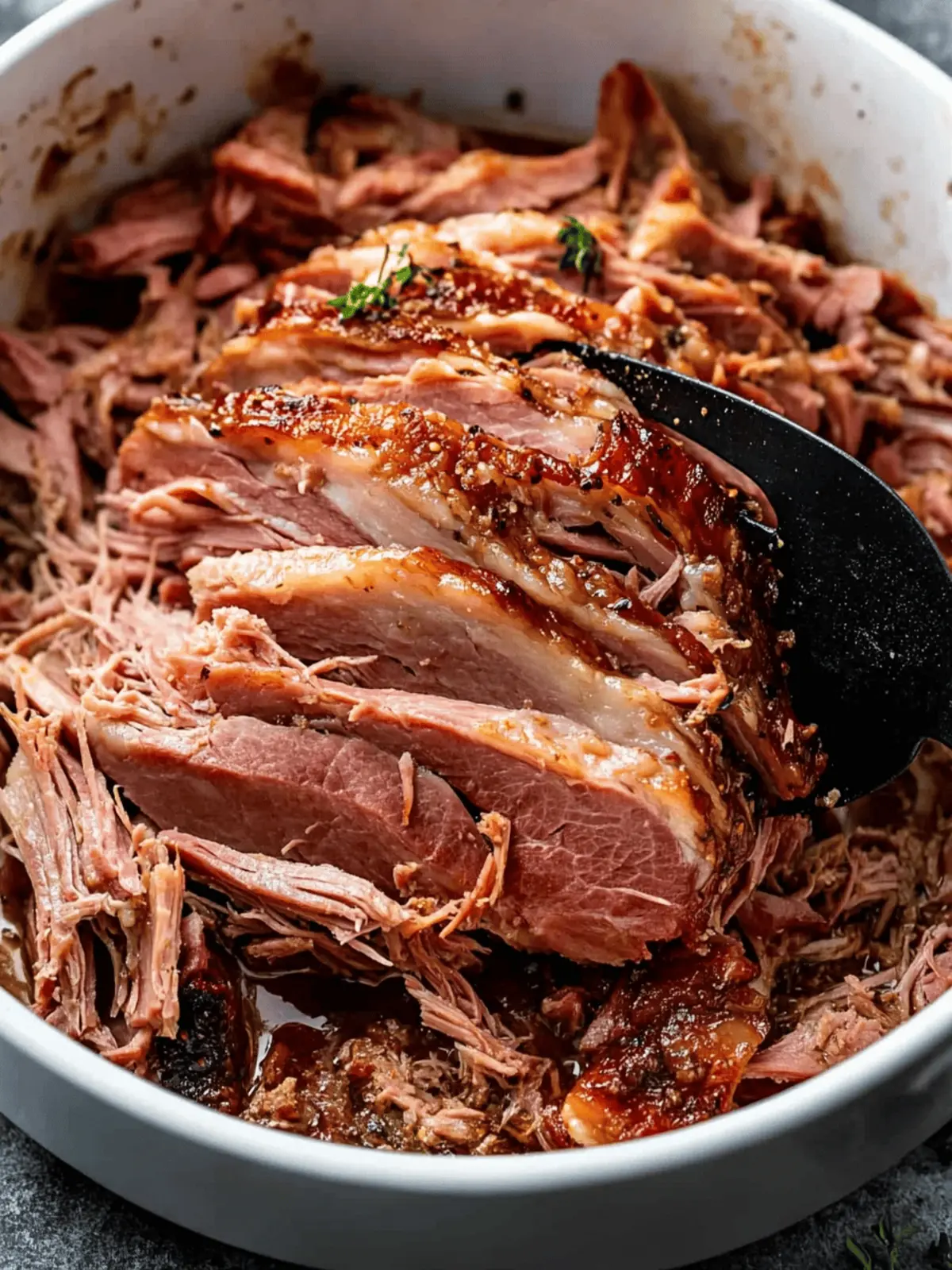 Melt-in-Your-Mouth Oven Baked Pulled Ham for Easy Feasts 3 Oven Baked Pulled Ham