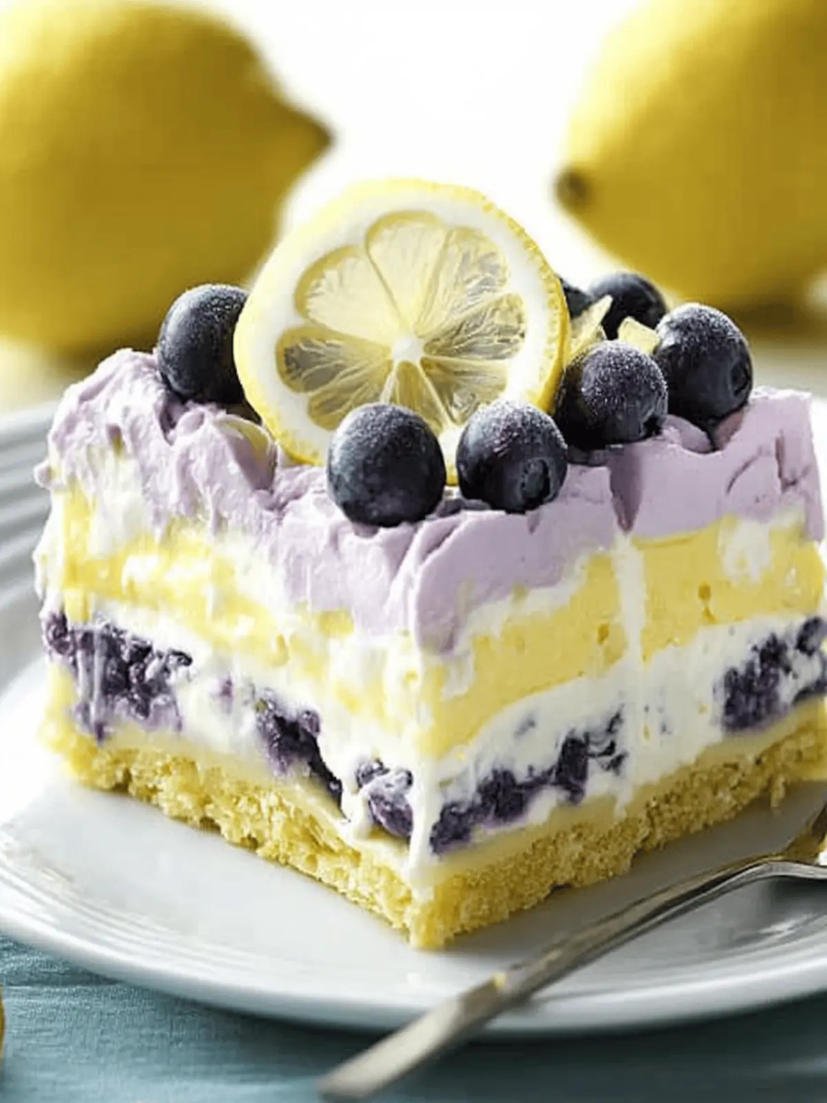 Indulge in Zesty Lemon Blueberry Lasagna Delight 3 Lemon Blueberry Lasagna