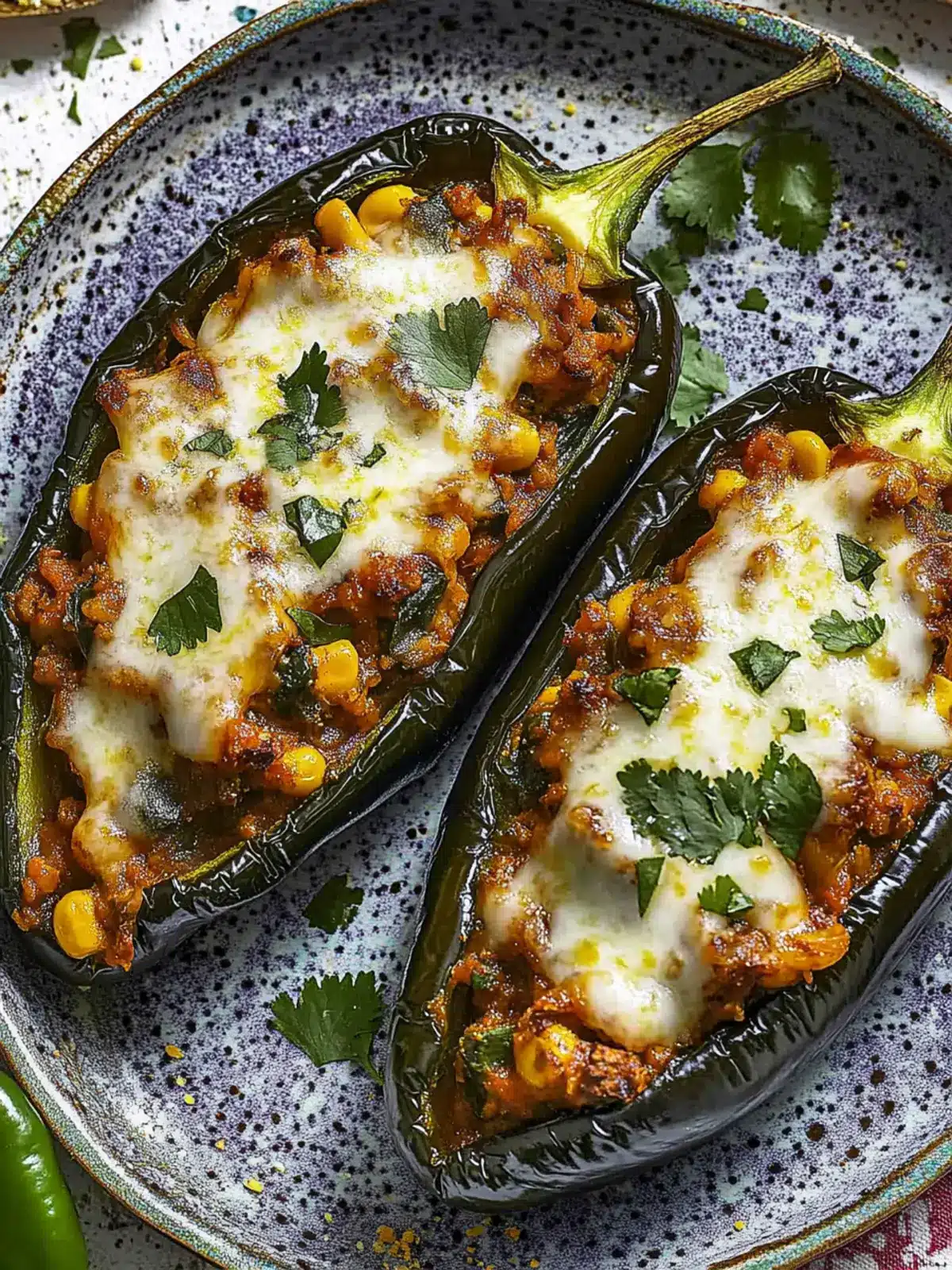 Stuffed Poblano Peppers