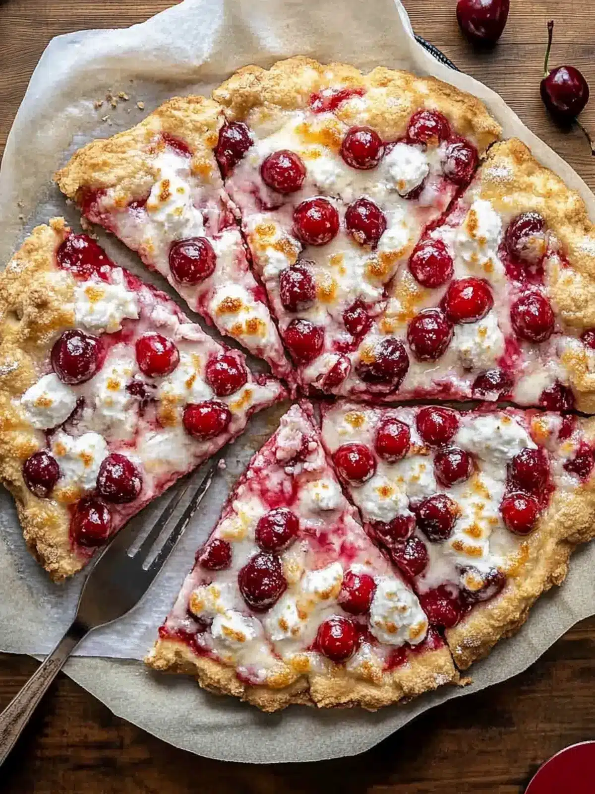 Cherry Dessert Pizza