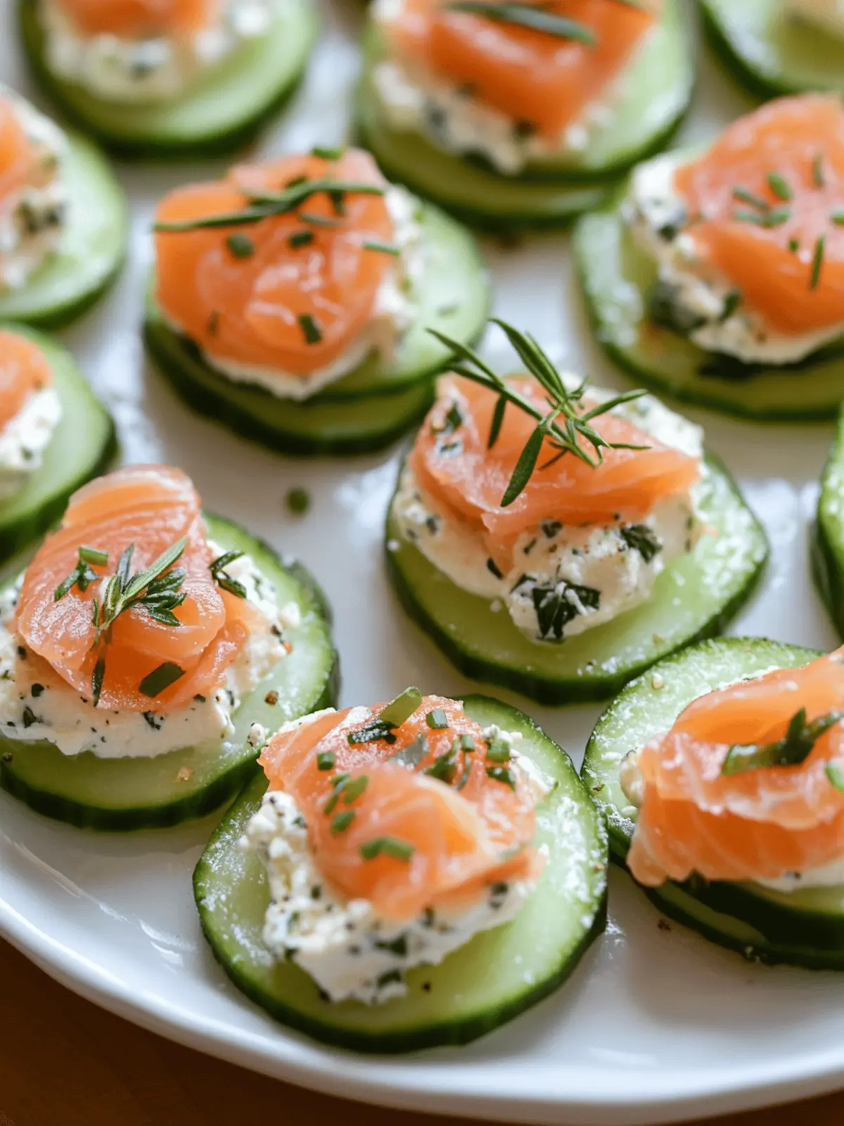 Cucumber Smoked Salmon Bites