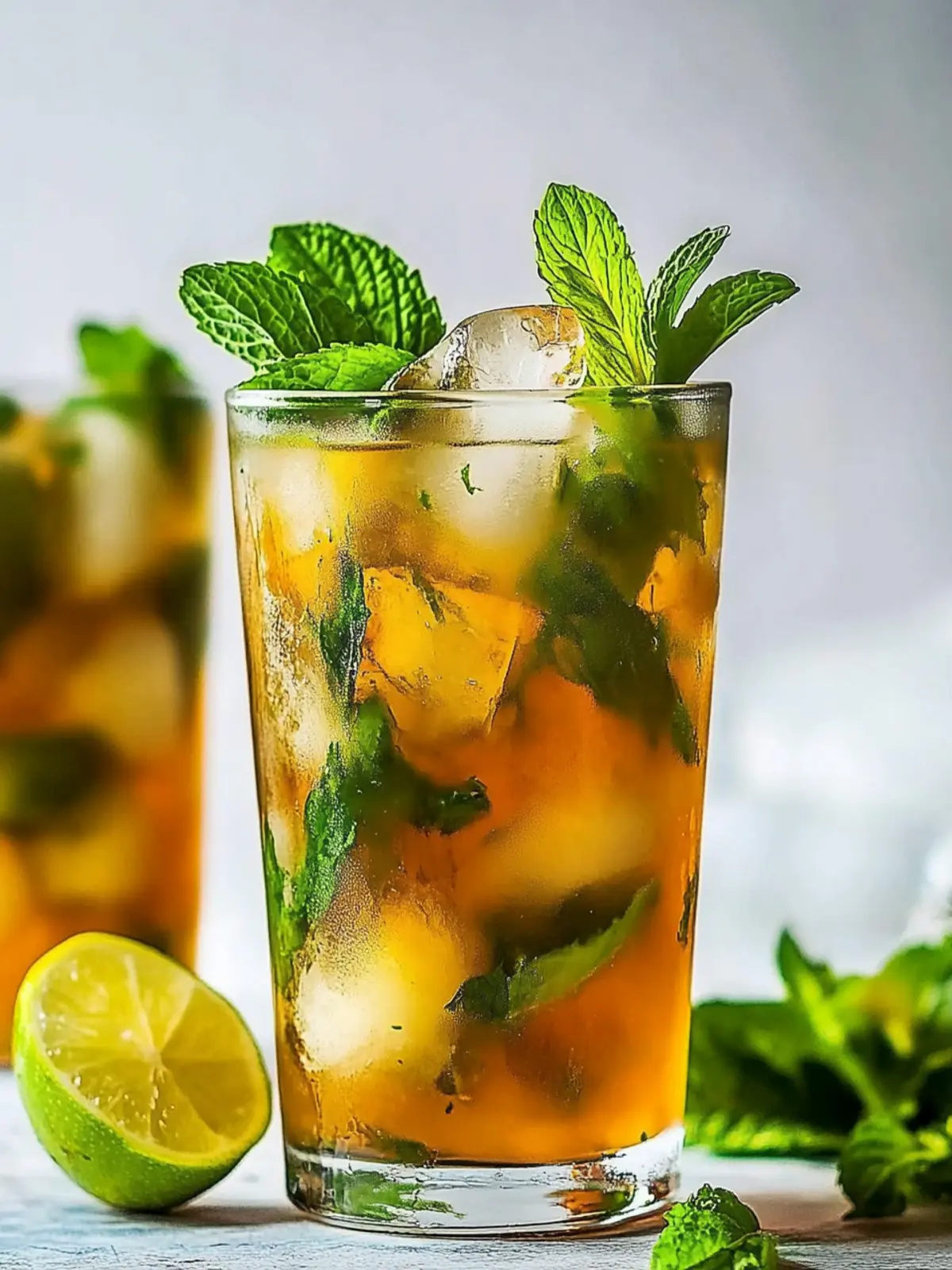 Revitalize Your Day with Mint Mojito Iced Tea Bliss 2 Mint Mojito Iced Tea