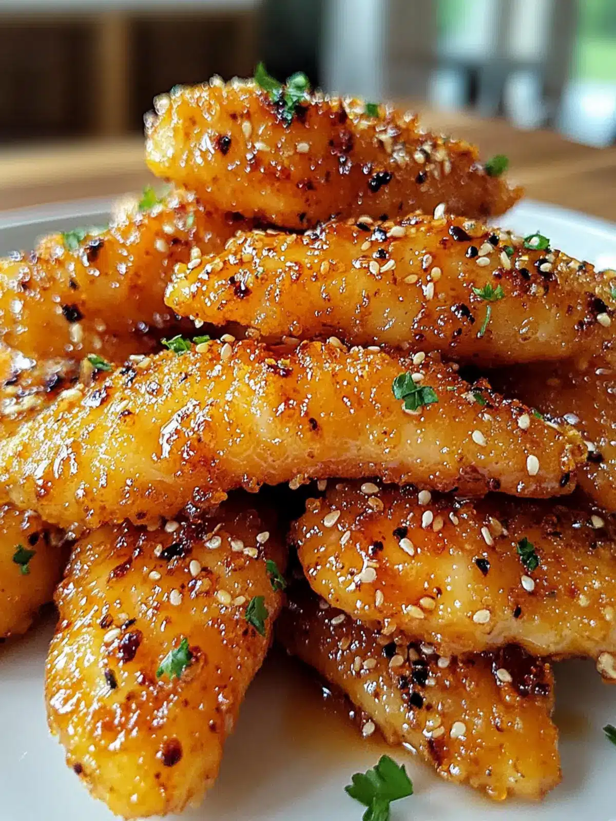 Air Fryer Honey Butter Garlic Chicken Tenders
