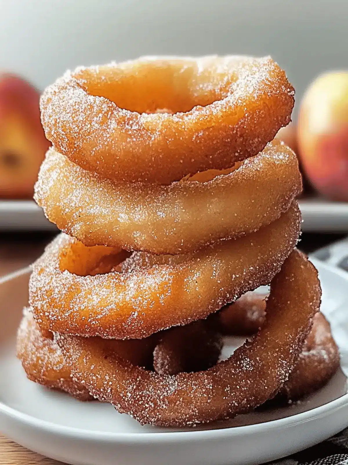 Crispy Fried Battered Apple Rings