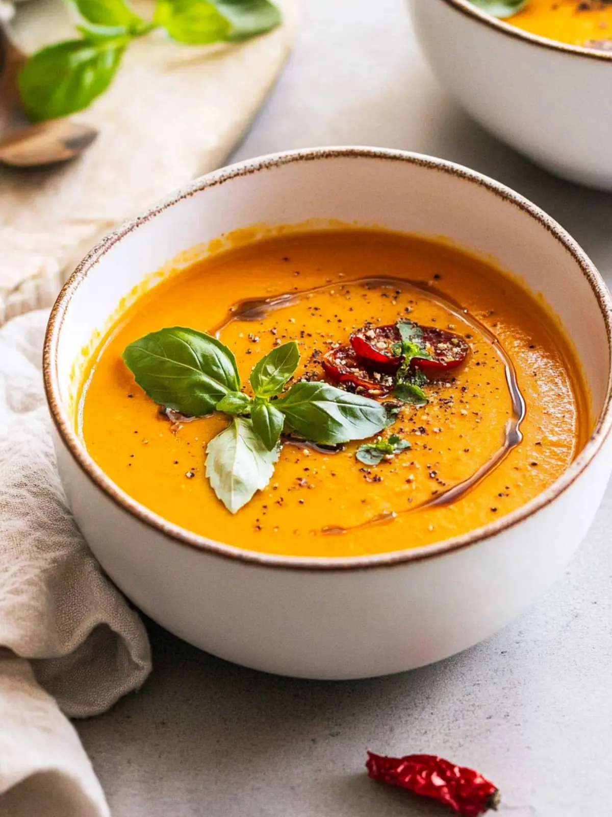 Delicious Roasted Creamy Tomato Carrot Soup in 30 Minutes 3 Roasted Creamy Tomato Carrot Soup