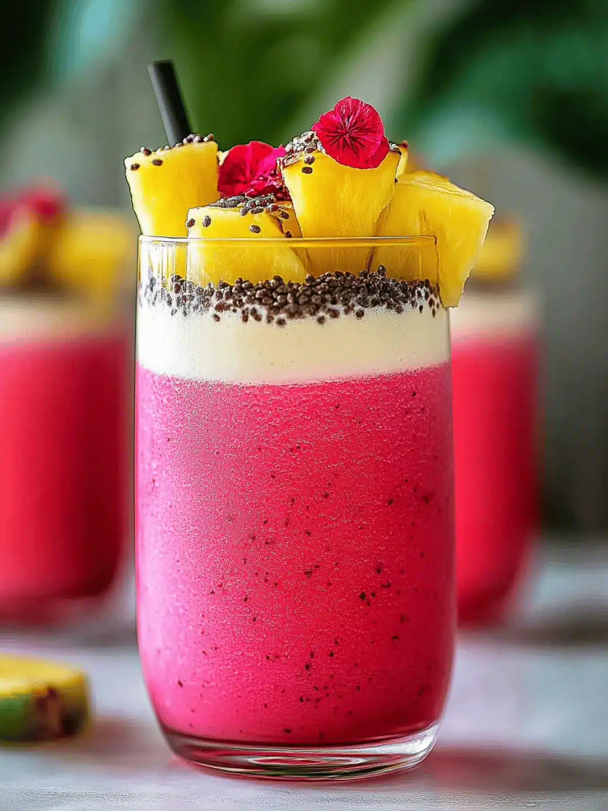 Hibiscus Tea Pineapple Smoothie