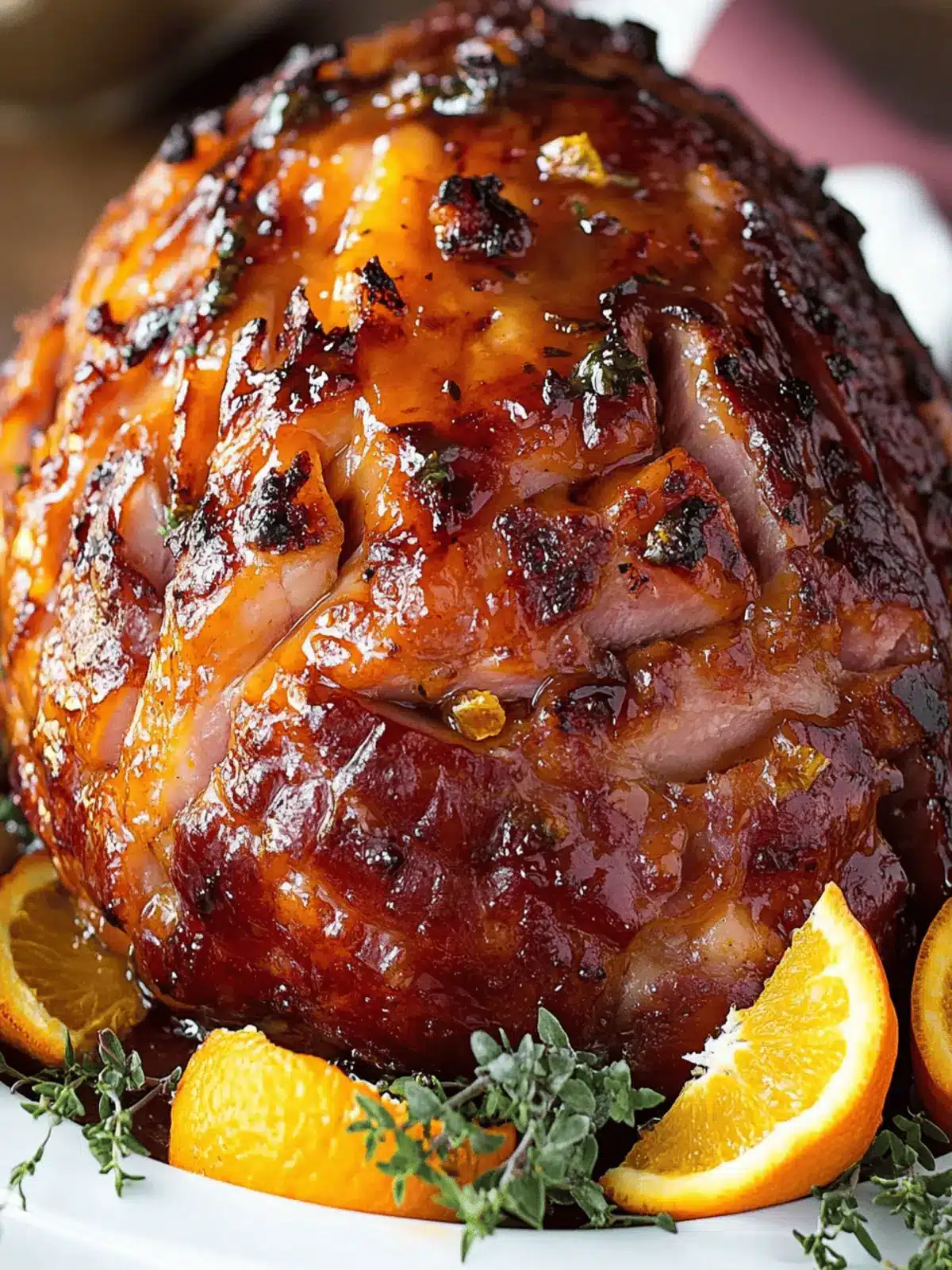 Bourbon Orange Glazed Ham