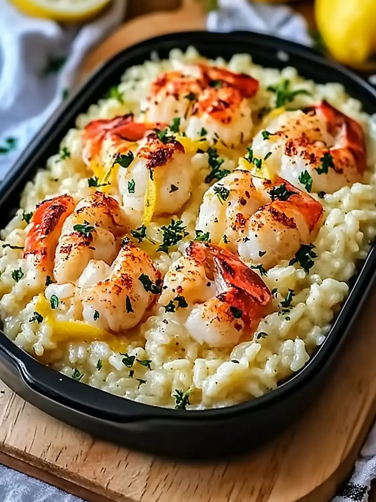 Lemon Butter Lobster Risotto