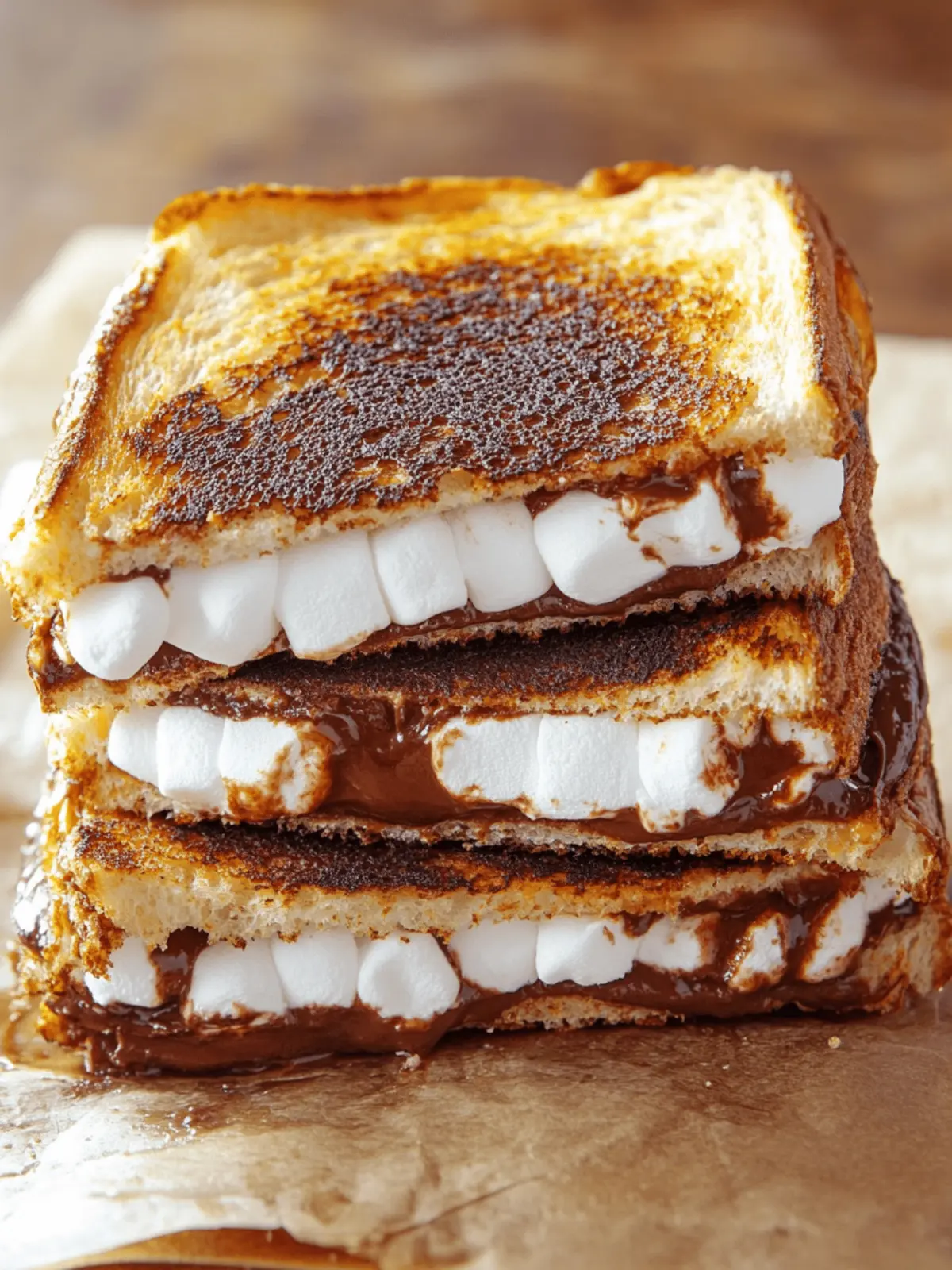Satisfy Your Sweet Tooth with Grilled Nutella Marshmallow Sandwich 2 Grilled Nutella Marshmallow Sandwich