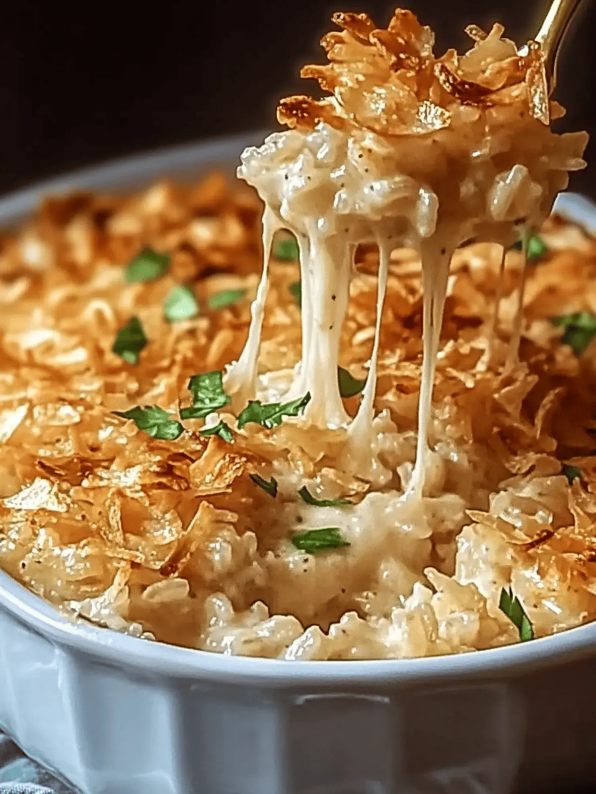 French Onion Chicken Rice Bake