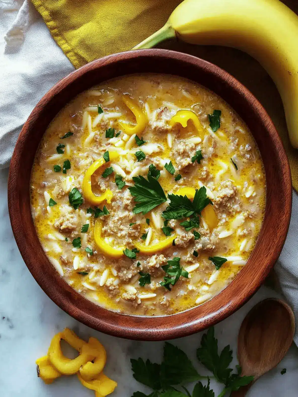 Orzo Stuffed Banana Peppers Soup: Comfort in Every Spoonful 3 Orzo Stuffed Banana Peppers Soup