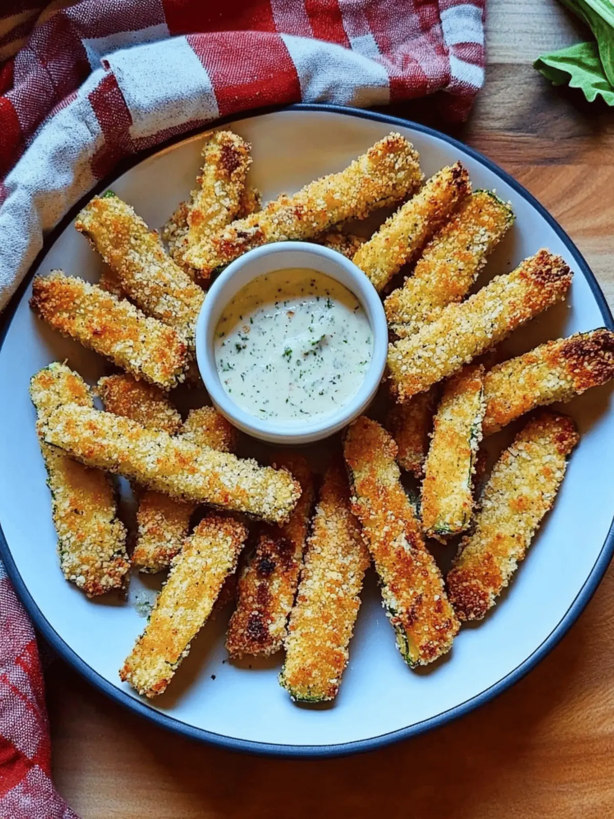 Crispy Baked Vegan Zucchini Fries