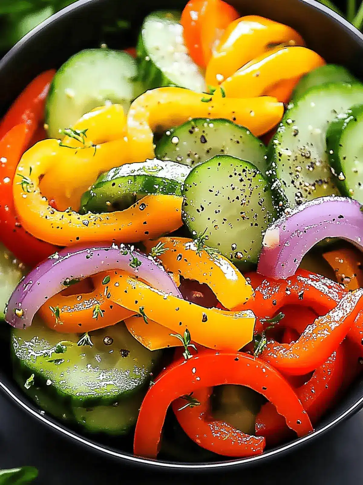 Cucumber Sweet Pepper Salad