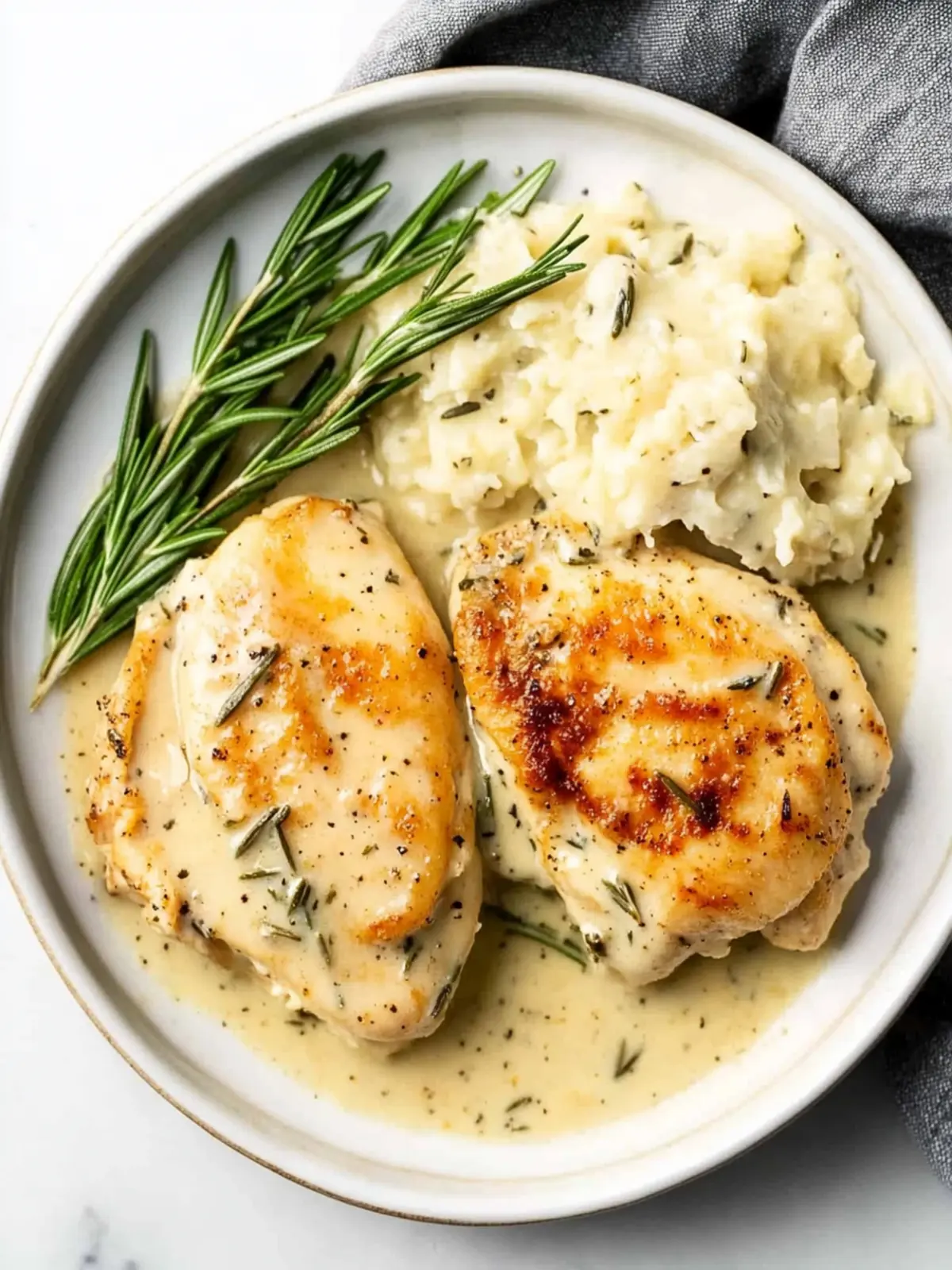 Delicious Creamy Dijon Rosemary Chicken in Just 25 Minutes 2 Creamy Dijon Rosemary Chicken