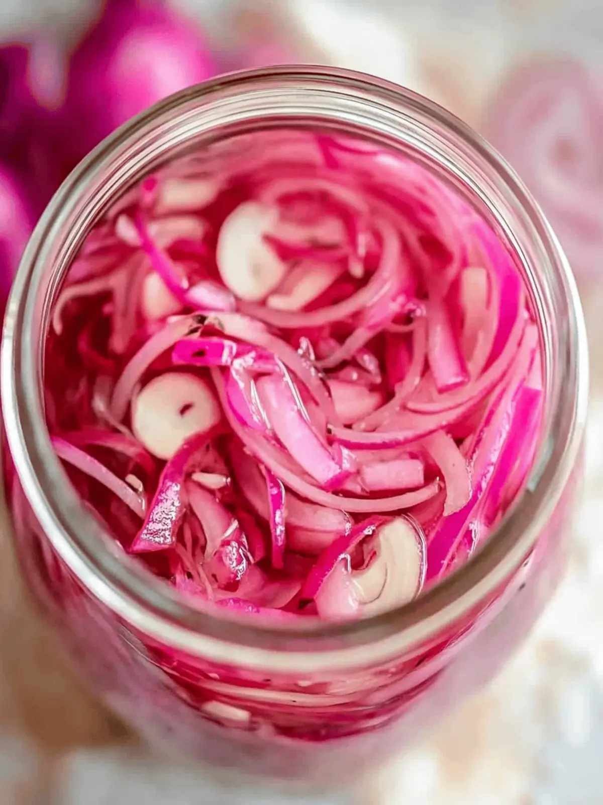 Zesty Pickled Red Onions for Vibrant Homemade Dishes 4 Pickled Red Onions