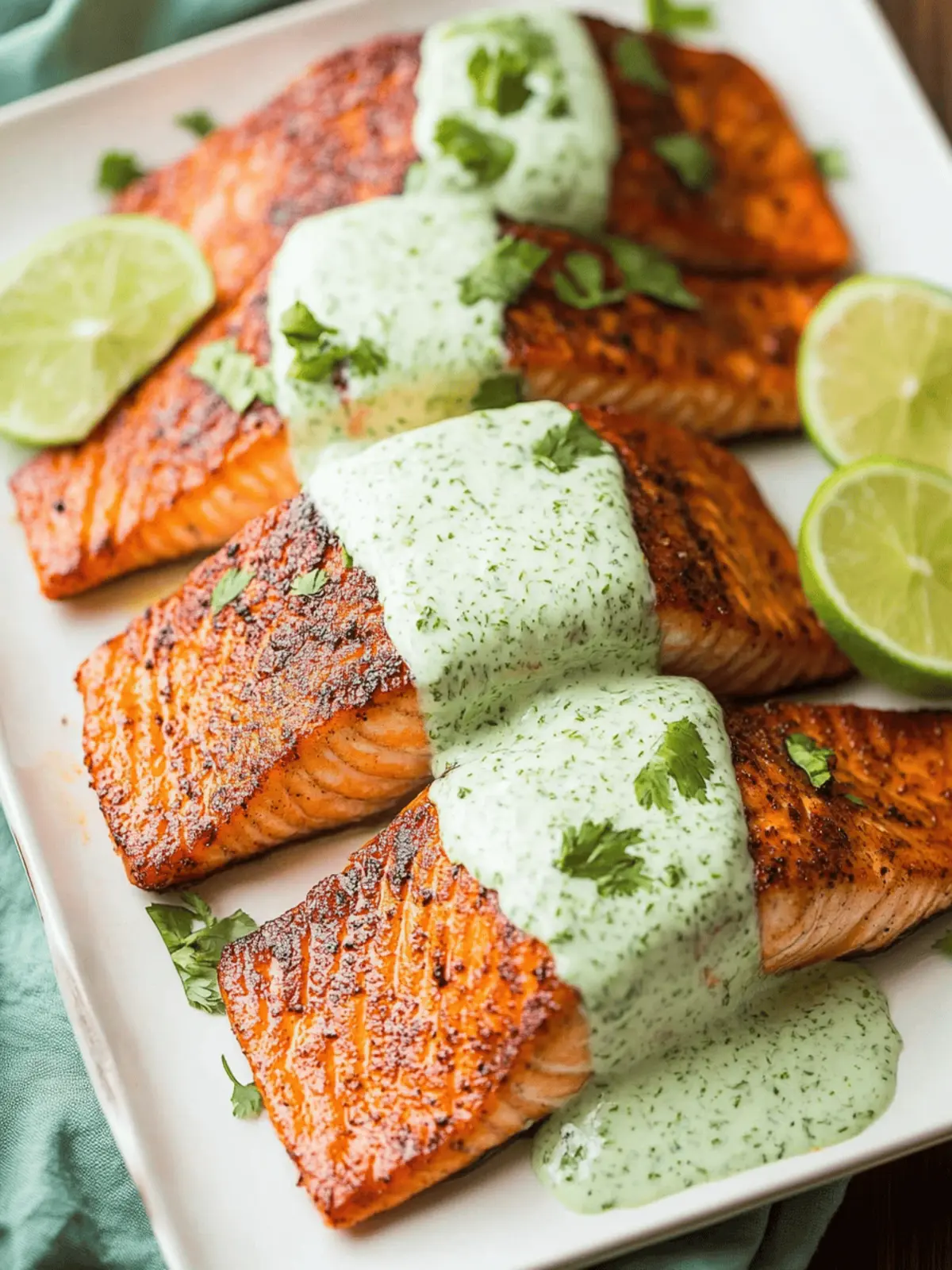 Perfect Skillet Seared Salmon with Creamy Cilantro Lime Sauce 4 Skillet Seared Salmon with Creamy Cilantro Lime Sauce