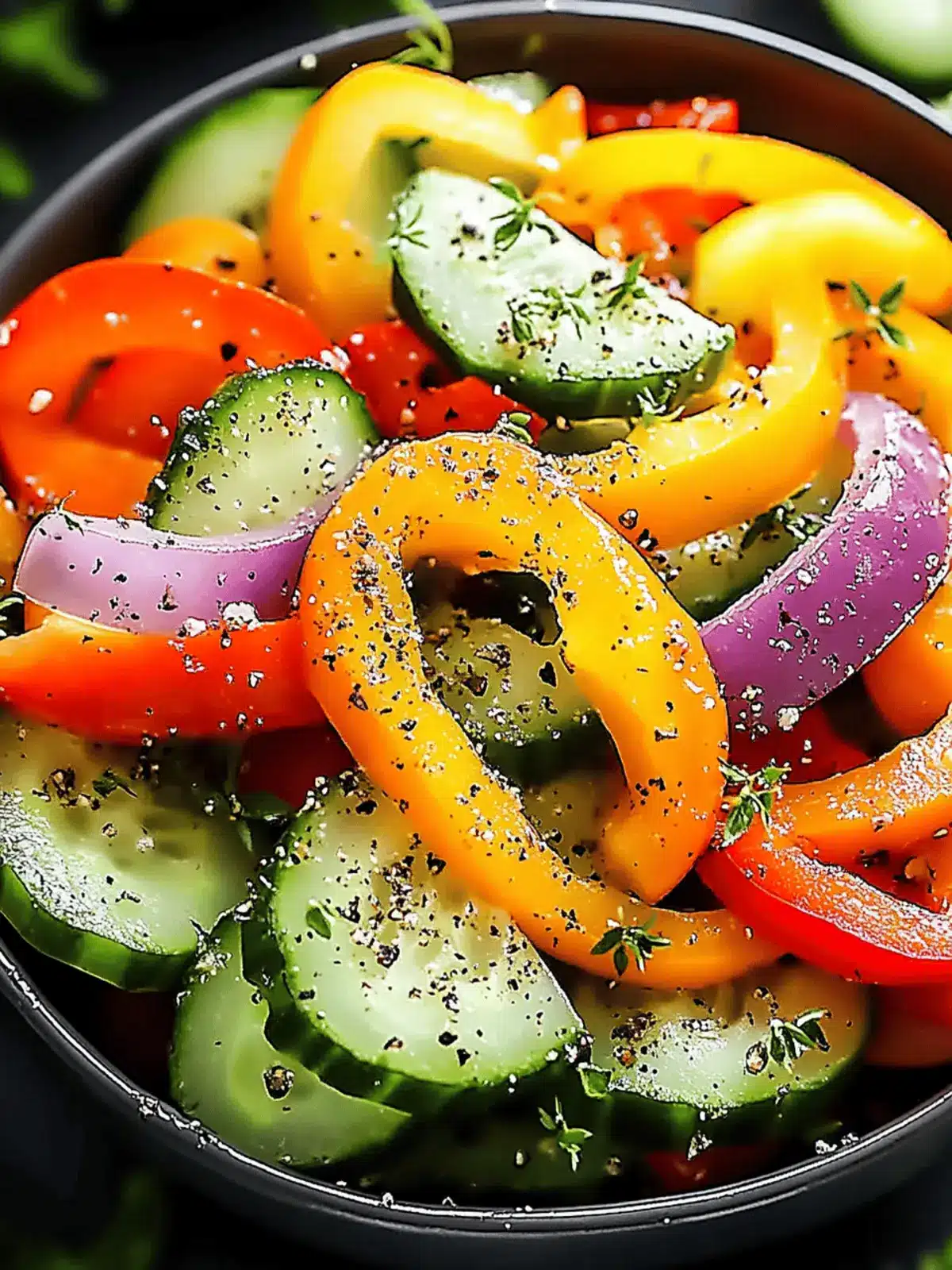 Cucumber Sweet Pepper Salad