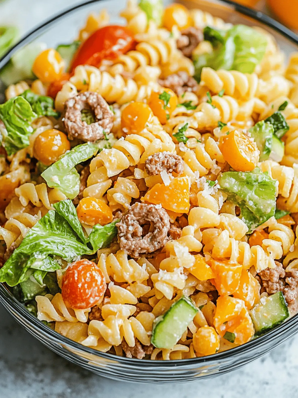 Big Mac Pasta Salad