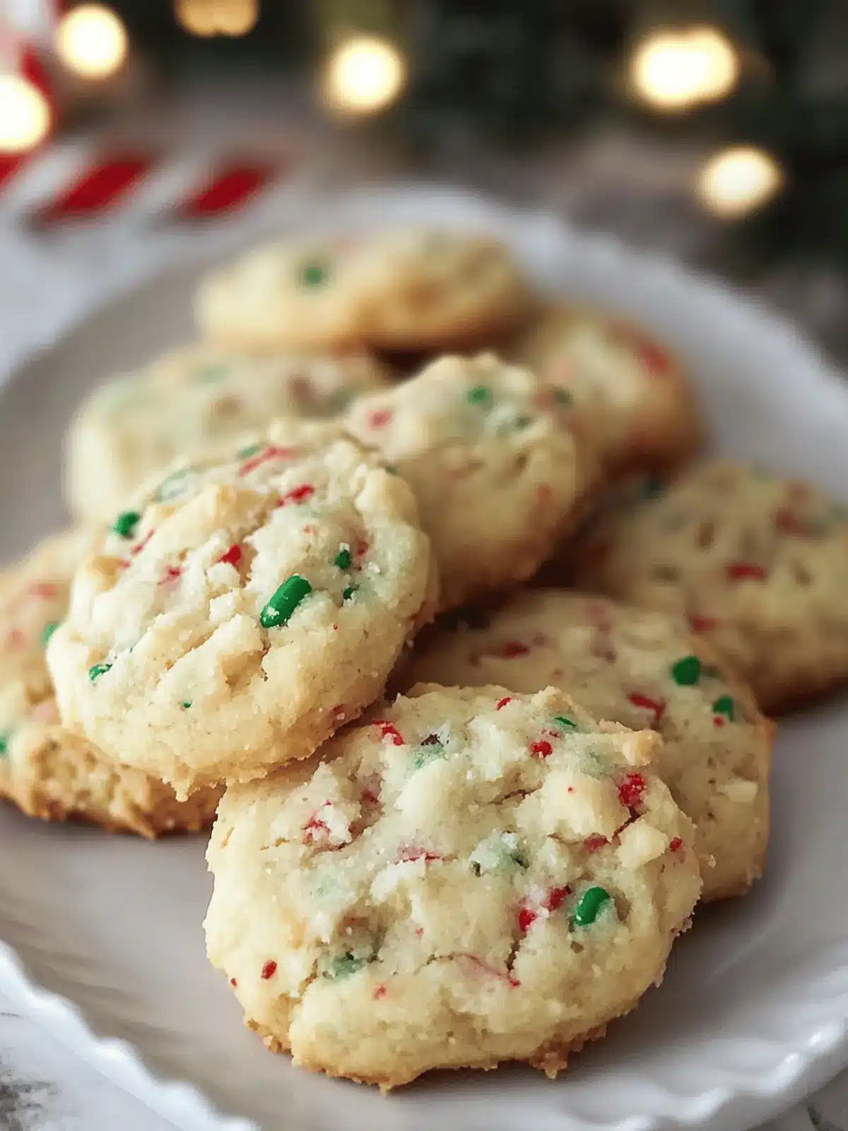 Melt-in-Your-Mouth Candy Cane Whipped Shortbread Cookies 5 Candy Cane Whipped Shortbread Cookies
