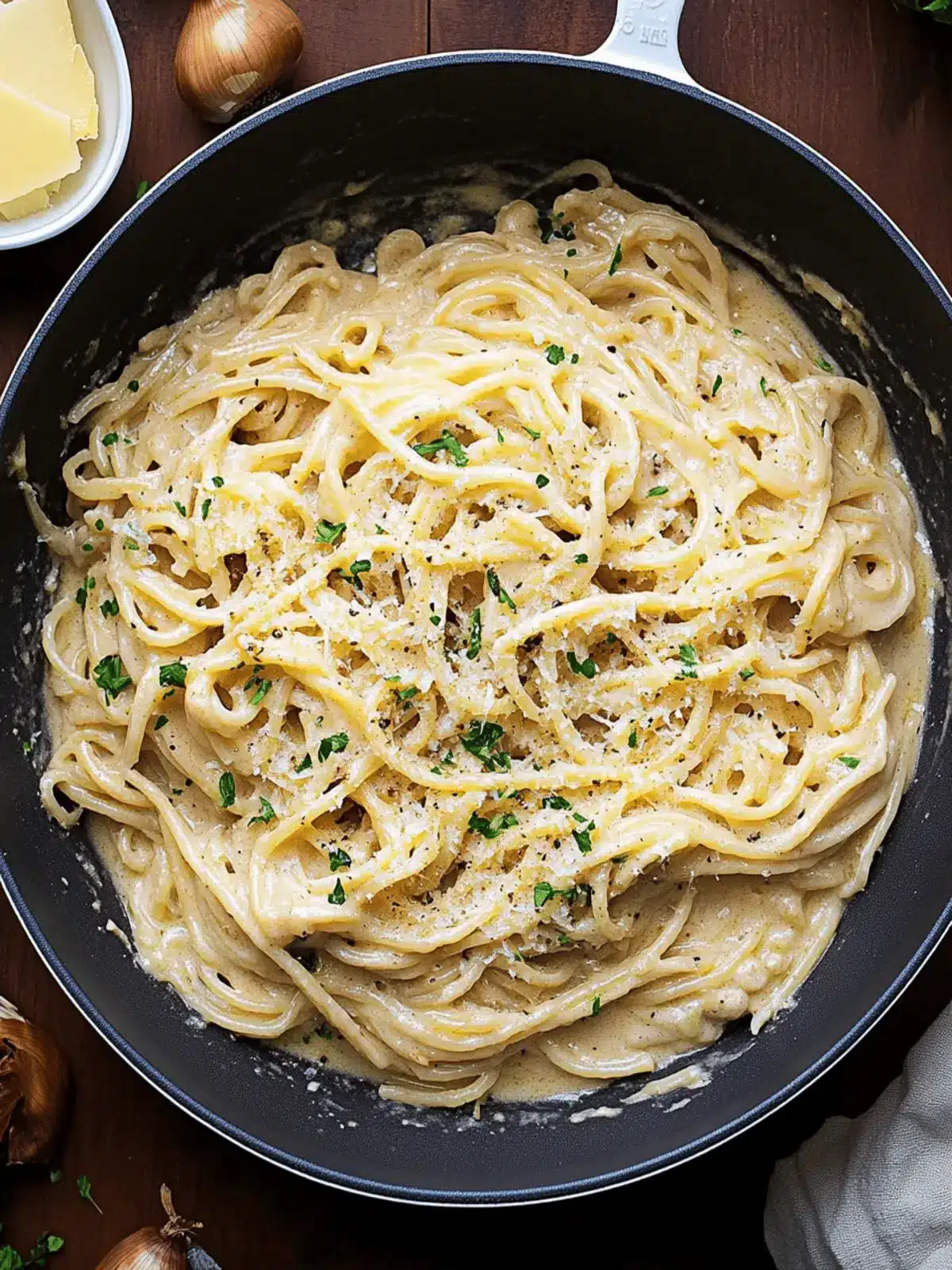 French Onion and Browned Butter Pasta