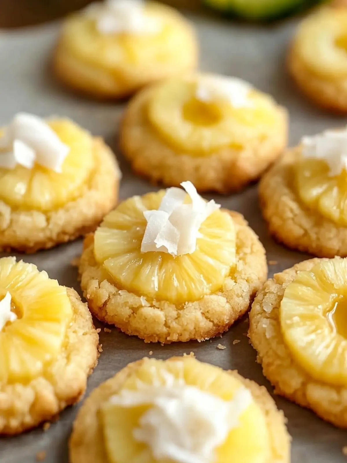 Tropical Hawaiian Pineapple Coconut Thumbprint Cookies Recipe 4 Hawaiian Pineapple Coconut Thumbprint Cookies