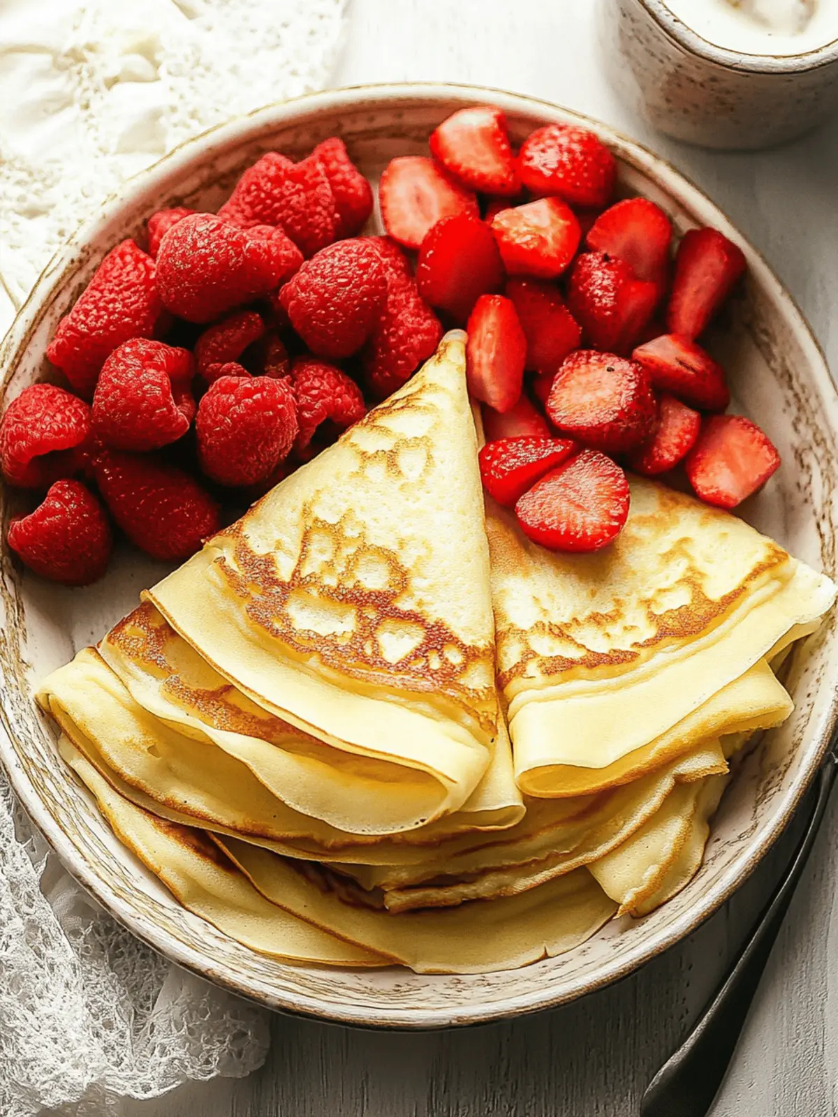 Perfect Thin Crepes: Easy Recipe for Delicious Fillings 3 Thin Crepes