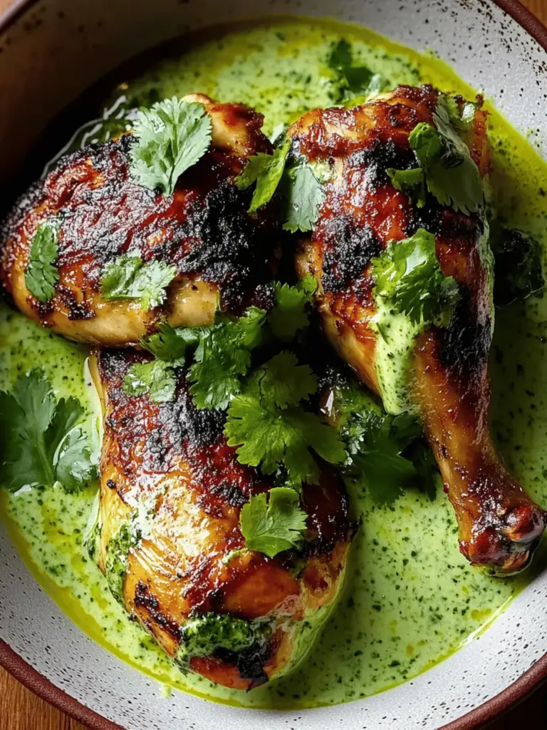 Peruvian Chicken with Creamy Green Sauce