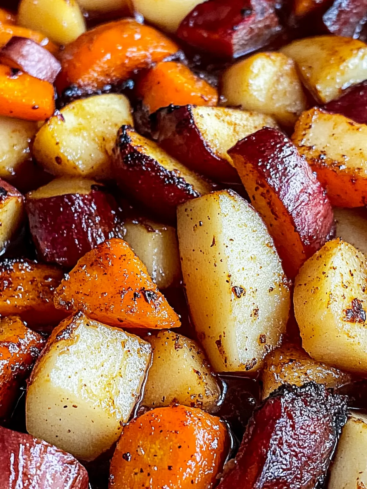 Savory Maple Dijon Roasted Apples & Carrots You’ll Love 3 Maple Dijon Roasted Apples & Carrots