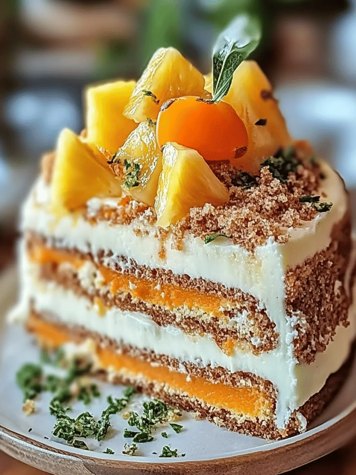 Hawaiian Carrot Pineapple Cake