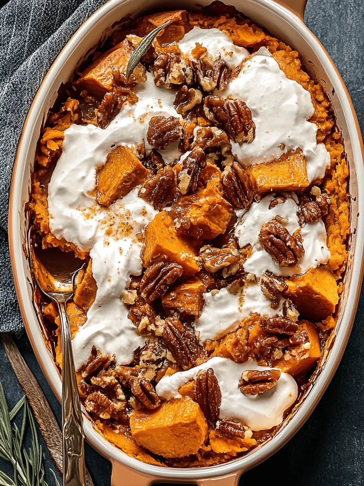 Southern Maple Sweet Potato Casserole