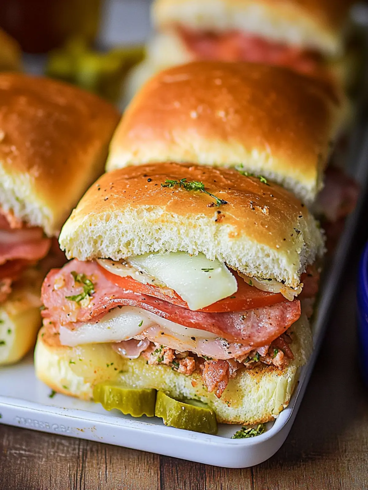 Savory Hot Italian Sub Sliders That Bring the Flavor Home 3 Hot Italian Sub Sliders