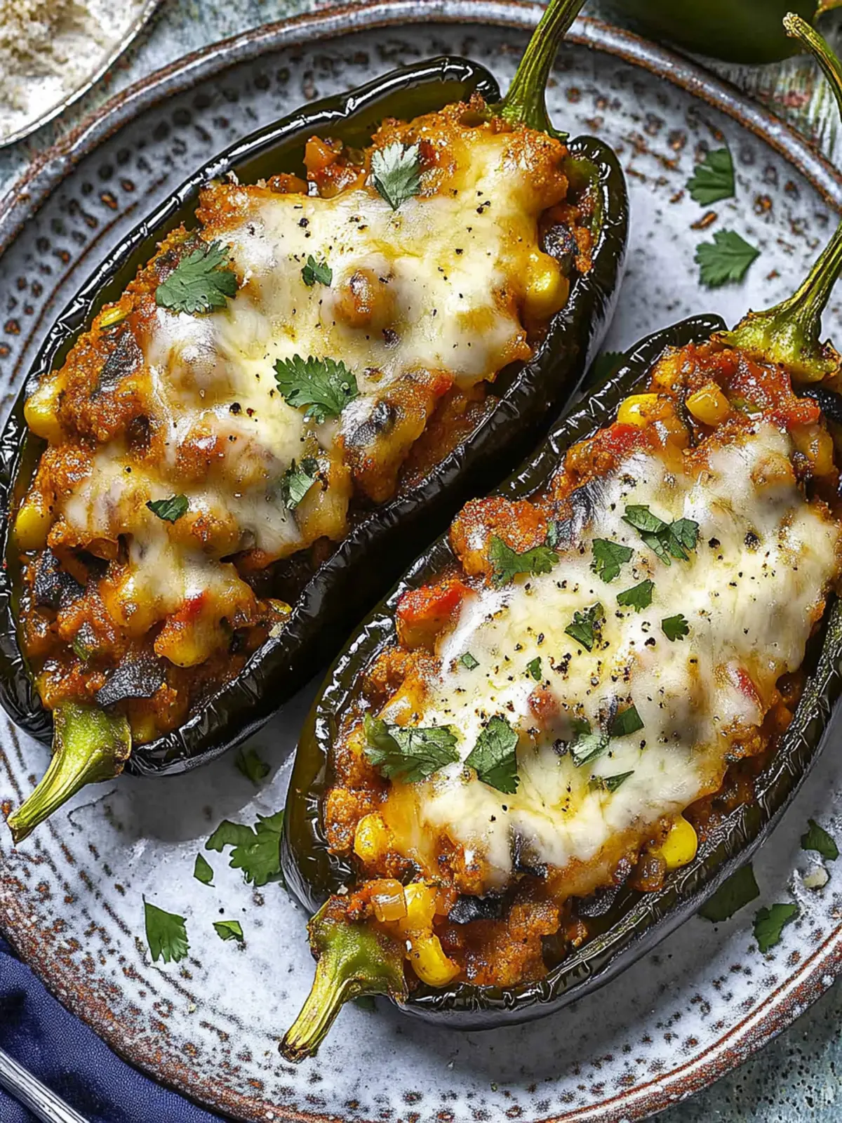 Stuffed Poblano Peppers