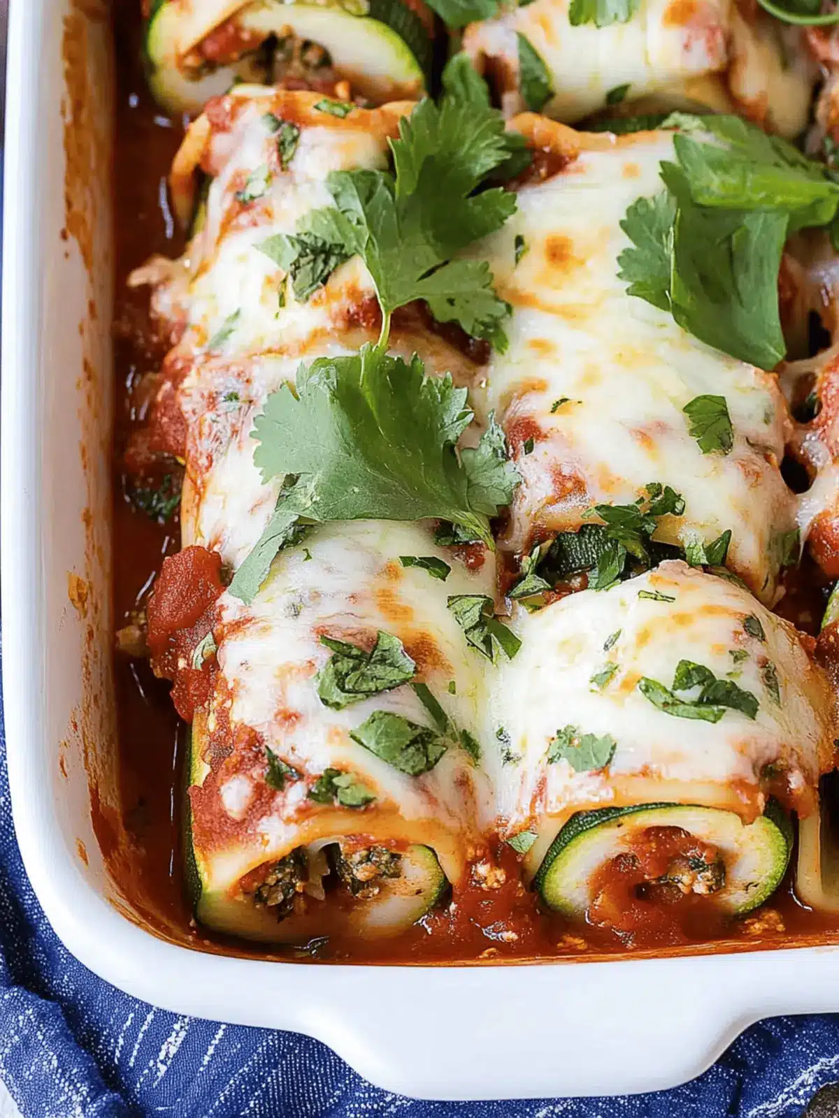 Zucchini Lasagna Roll-Ups