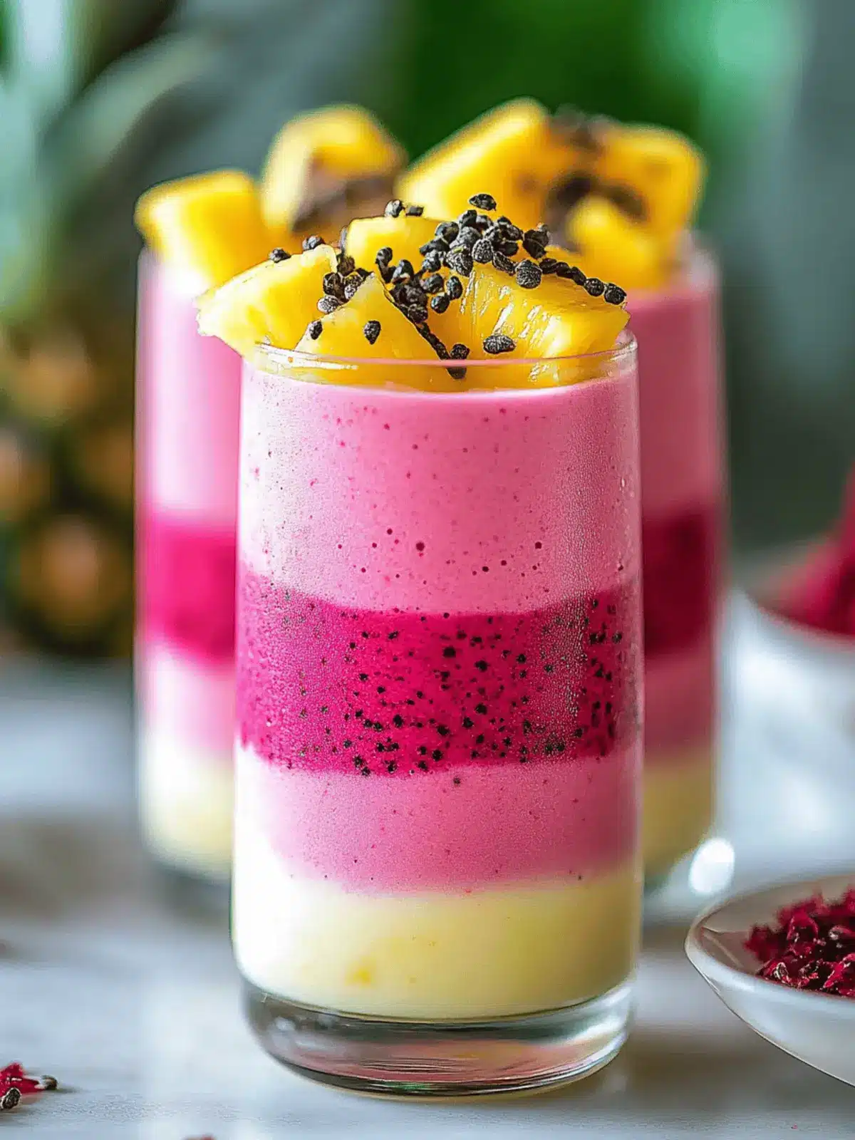 Hibiscus Tea Pineapple Smoothie