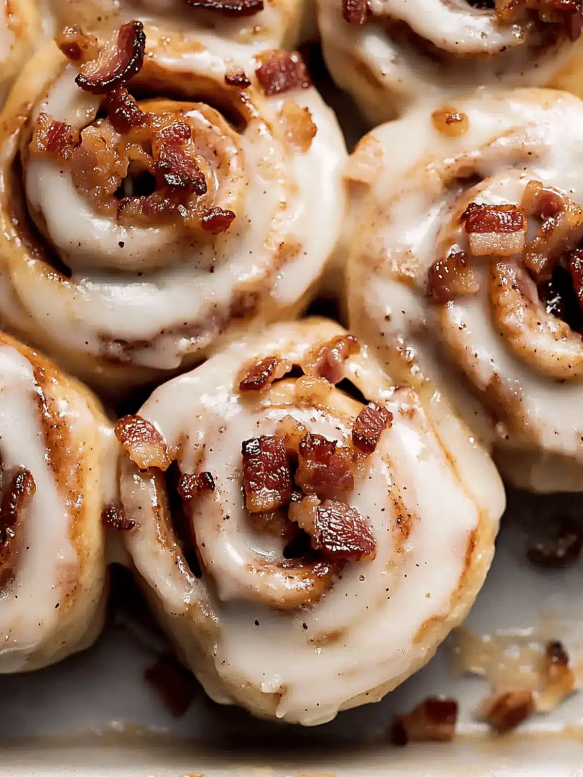 Indulgent Bourbon Maple Bacon Cinnamon Rolls to Crave 5 Bourbon Maple Bacon Cinnamon Rolls