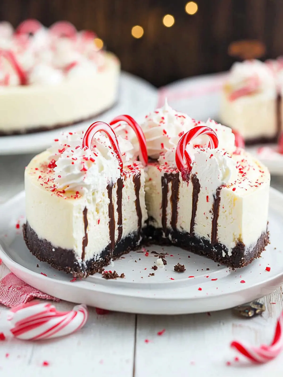 Irresistible White Chocolate Peppermint Cheesecake Delight 2 White Chocolate Peppermint Cheesecake