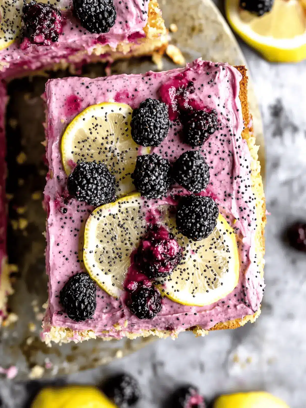 Delicious Gluten Free Lemon Poppy Seed Blackberry Cake Recipe 5 Gluten Free Lemon Poppy Seed Blackberry Cake