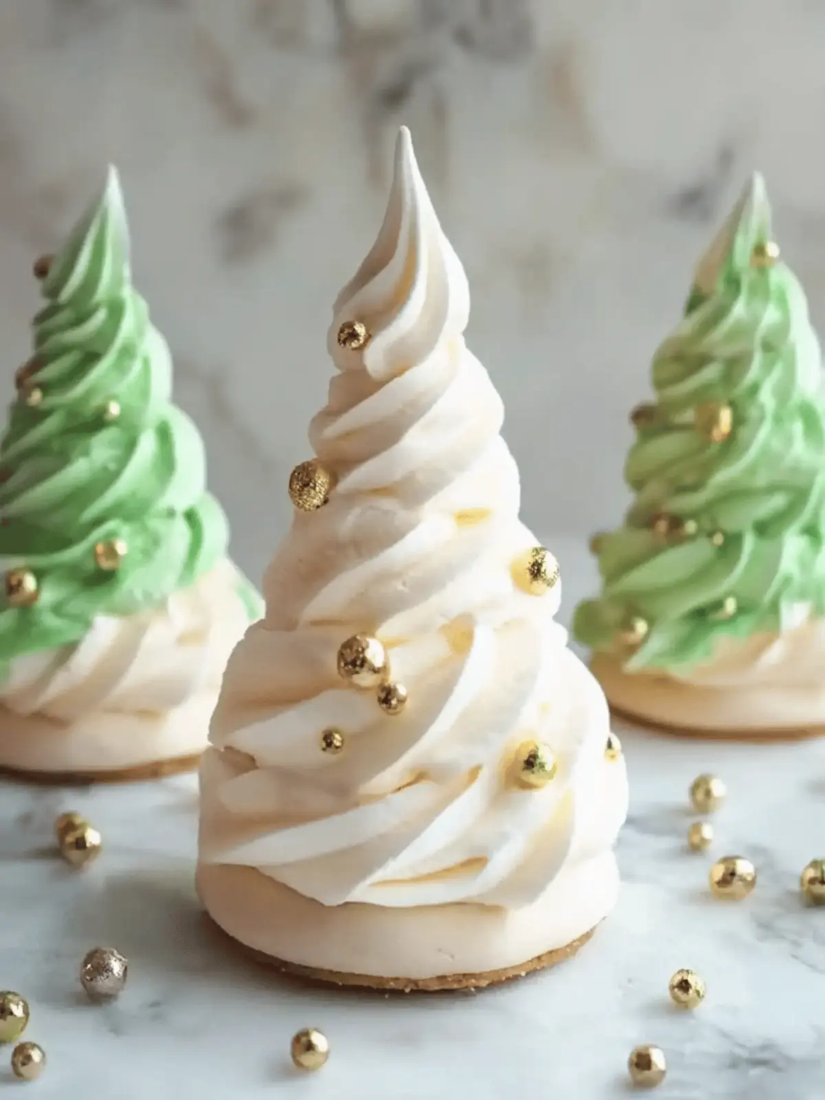 Tree Meringue Cookies