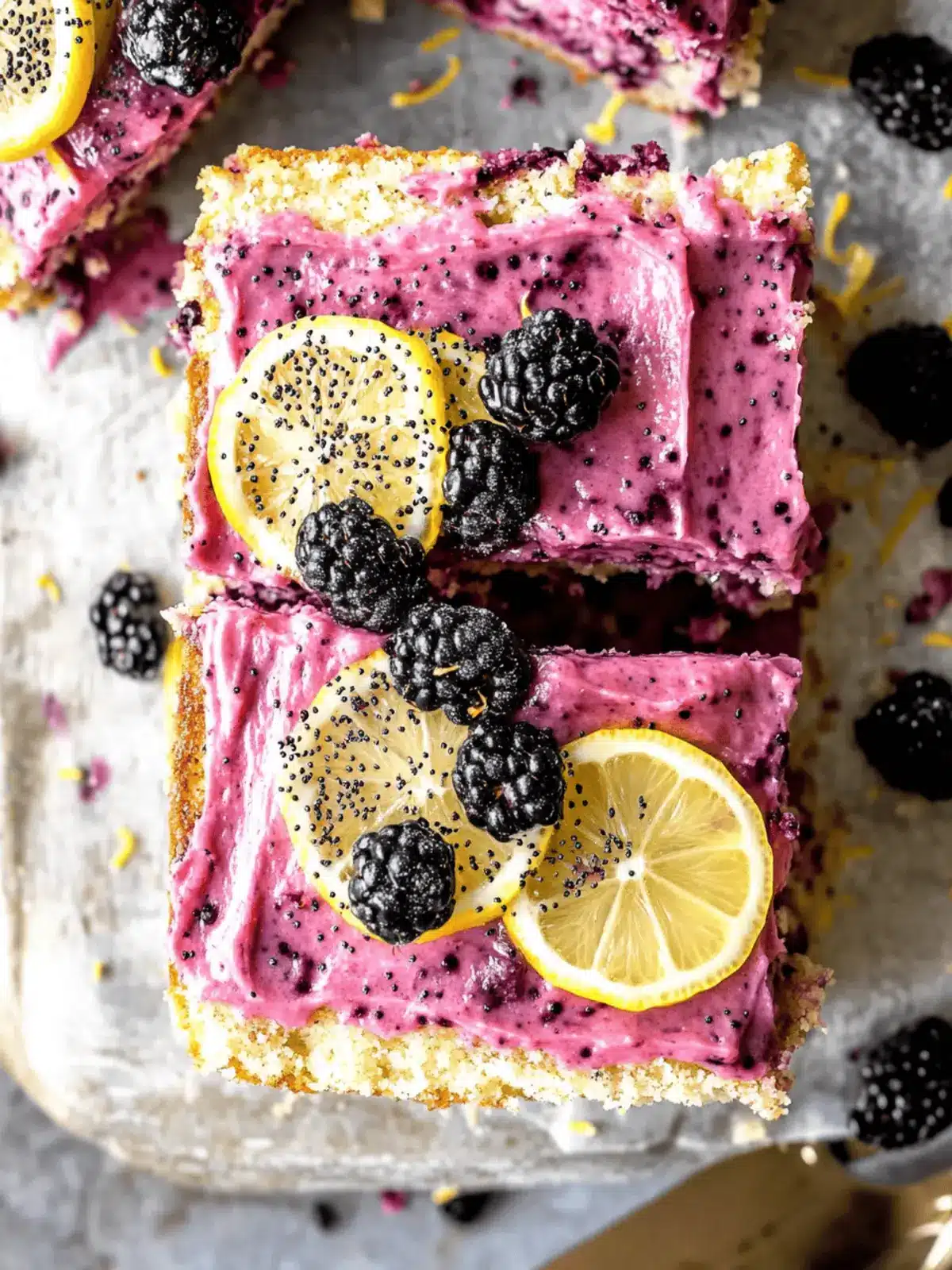 Delicious Gluten Free Lemon Poppy Seed Blackberry Cake Recipe 4 Gluten Free Lemon Poppy Seed Blackberry Cake