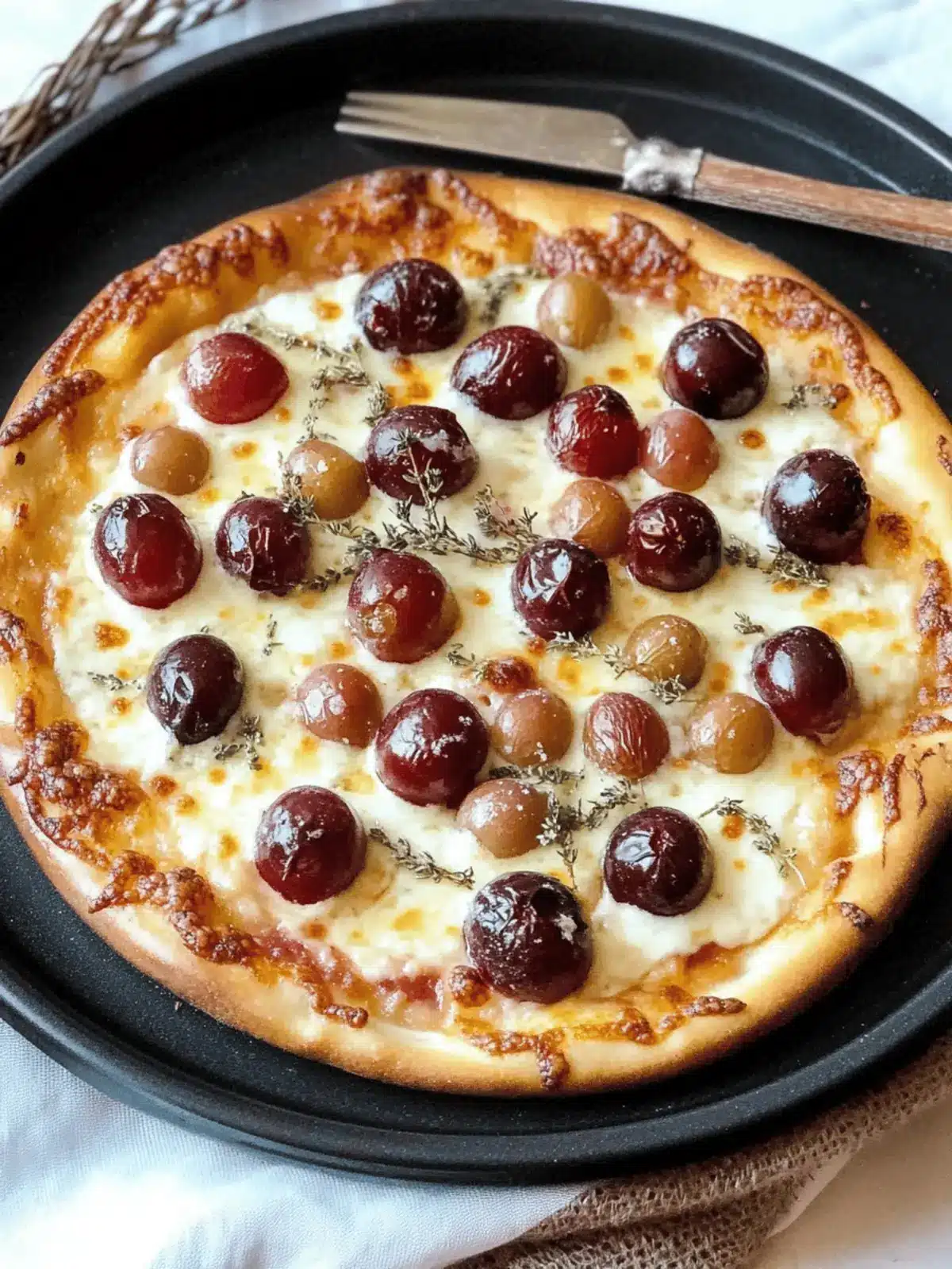 Roasted Red Grape Pizza