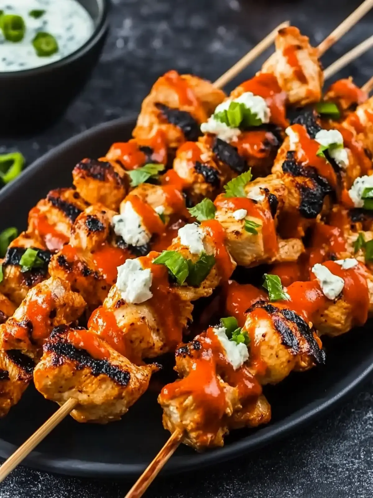 Buffalo Chicken Skewers