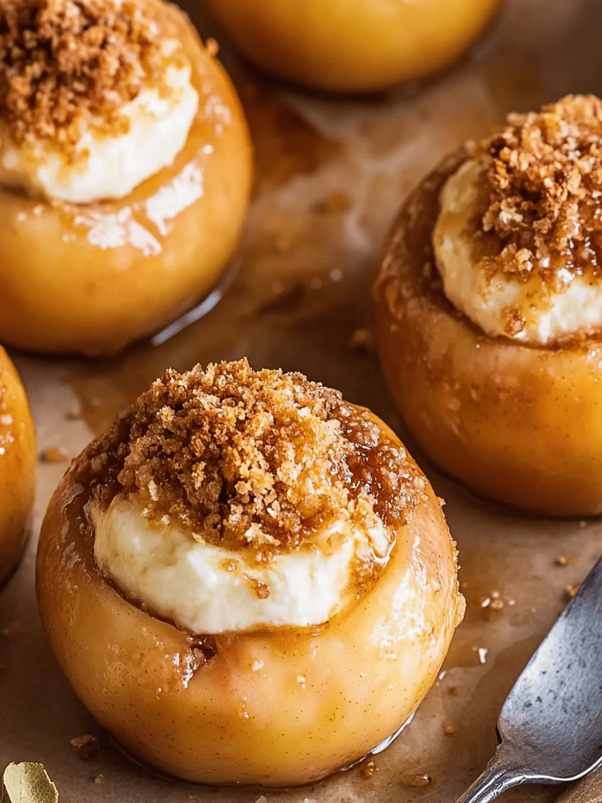 Cheesecake Stuffed Baked Apples: A Cozy Dessert Delight 2 Cheesecake Stuffed Baked Apples