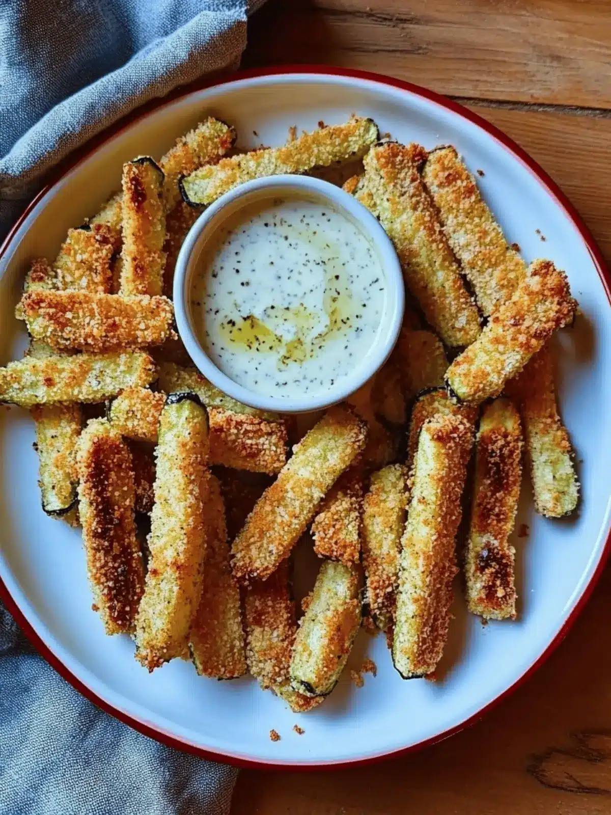 Crispy Baked Vegan Zucchini Fries
