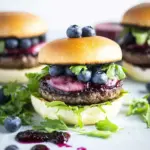 Spicy Blueberry Burgers